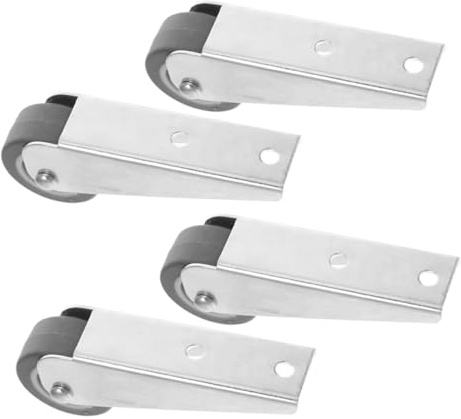 Uonlytech 4 Pezzi Ruote di Supporto per Cancello Scorrevole in Nylon e Acciaio Zincato Elevata Capacità di Carico e Scorrimento Fluido per Mobili e Cucine