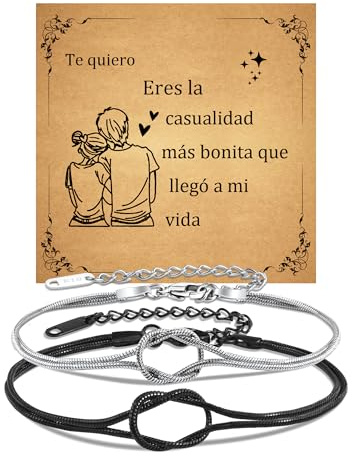 CheersLife Pulsera Pareja Regalo Pareja Regalos Originales para Parejas
