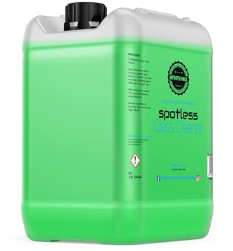 Infinity Wax Spotless Glass Cleaner 5L - Detergente per vetri Pro senza tracce, antistatico, asciugatura rapida, rimuove sporco, impronte e pellicola di vapore, formato sfuso.