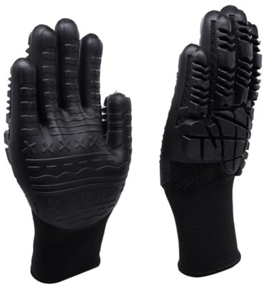 1 par de guantes antipunzantes, antivibraciones, a prueba de golpes, para trabajo al aire libre, resistentes a los cortes, protección para el jardín