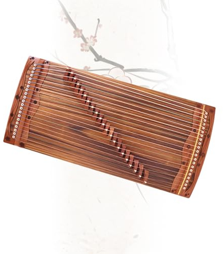 Guzheng, Portable Zither, Mini Chinese Instrument, Lightweight Design, 21 Strings for Beginners and Intermediate Players
