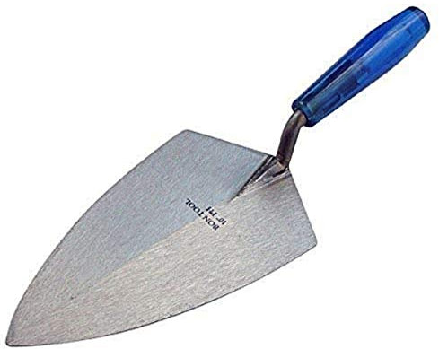 Bon 72-336 Truelle triangulaire Acier carbone Poignée en plastique Modèle Philadelphia 25,4 x 13,3 cm