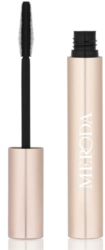 MERODA® Gilded Lashes Mascara [WASSERFEST] - Wimperntusche 16 Stunden Halt - Mascara in Schwarz für lange Wimpern - Waterproof ohne Austrocknen & Leicht zu Entfernen - Klümpchenfrei (6ml)