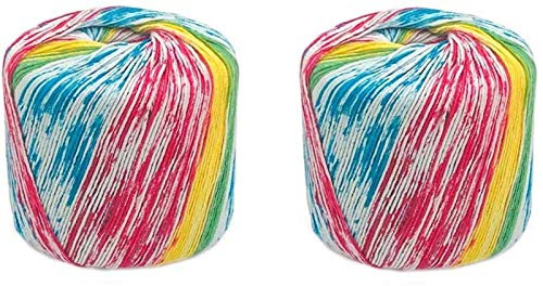 Häkelgarn, Strickgarn, Baumwollknäuel for Häkeln, langstapelige Baumwolle, doppelt geflochtener Faden, verwendet for DIY-Häkelarbeiten, Puppen, Kleider, Tücher (Farbe: 44) (Color : 45)