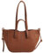 FEICHANGHAO Tasche Damen Groß Leder Handtasche Umhängetasche Beuteltasche y2k Fashion Achsel Tasche Vintage-Einkaufstasche (Braun)
