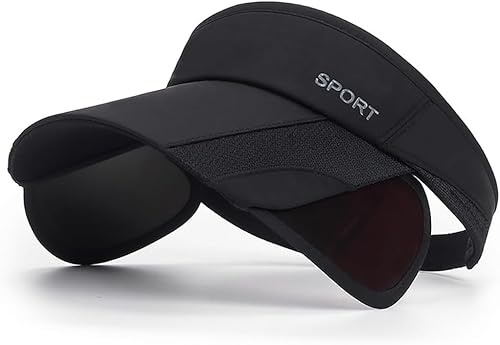 TOFBS Visera Deportiva Ajustable Tipo Abierta Superior Protección Solar Unisex Banda Elástica Transpirable Ligera