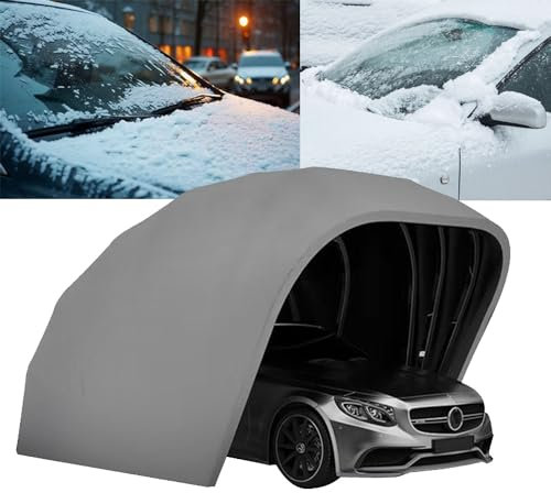 Cochera de metal de acero inoxidable, resistente y portátil, para varios modelos de coche