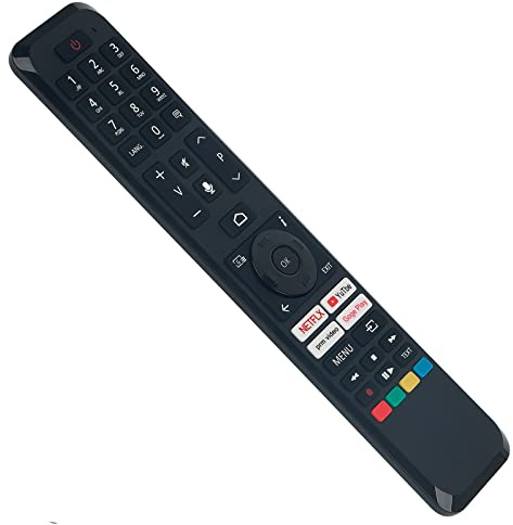 VINABTY Mandos a Distancia por Voz de Repuesto Aptos para Daewoo Telefunken TV QU43TO750S XF32TO750S-W XF40AN750M 55DM72UA 55DM53UA D50DM54UANS 70DM73UA 65DM55UA 65DM72UA 43DM72UA 50DM72UA 50DM53UA