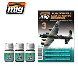 AMMO MIG-7416 Early Raff Fighters and Bombers Airplane Weathering Set, Multi-Colour