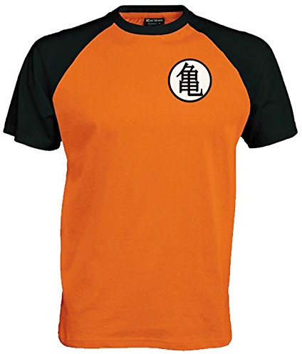 Maglietta da baseball con simbolo di Goku, unisex, Orange, S