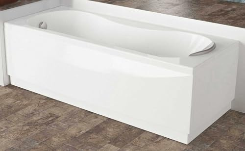 Vasca Bagno Novellini Calypso Standard con telaio 180x80 H55 cm 200 Litri Colonna Reversibile 1 Pannello Frontale 1 Laterale Poggiatesta Rettangolare Squadrata Guscio Tradizionale Bianco Lucido