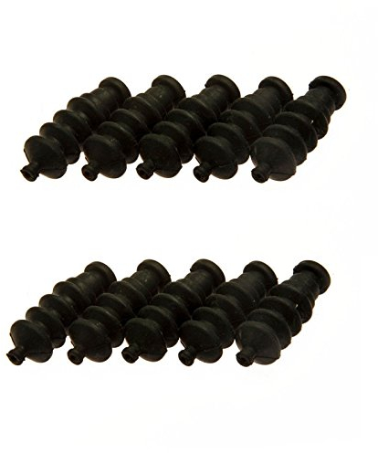 XUNJIAJIE 10 Stück wasserdichte Faltenbälge Gabel Faltenbalg Gummi Schutz für RC Boot Schiffsmodelle