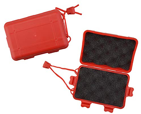 SHARROW 3pcs Archery Broadhead Box Case Arrowheads Hold Storage Box Arrowhead Protector Red