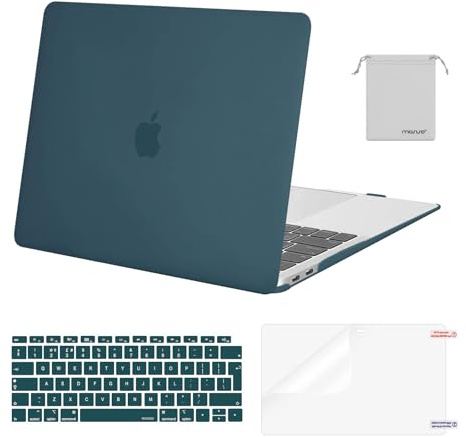 MOSISO Coque Compatible avec MacBook Air 13 Pouces M1 2021 2020 2019 2018