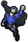 Polizeimemesshop Superhero Rubber Patch - Polizei - Superheld - Freund und Helfer - Heldenpatch - Klettpatch