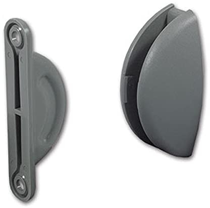 Türhalter Türstopper Türfeststeller Wohnwagen Wohnmobil Caravan Boot 2 teilig Halbmond grau