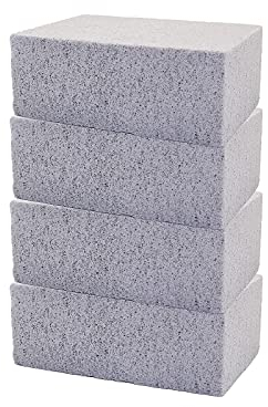 ValueHall Grill Griddle Cleaning Brick Block 4 Pack De-Scaling Cleaning Stone Reusable Ecological Grill Cleaning Brick Block Magic Stone Pumice Grilling Cleaner for Remove Greases Stains V1C08