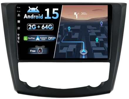 JOYX Android 12 IPS Autoradio pour Renault Kadjar (2015-2019) - [2G+32G] - sans Fil Carplay + Android Auto - Caméra arrière GRATUITES - 2 Din 9 Pouce - Dab Volant BT WLAN 4G Fast-Boot Split-Screen EQ