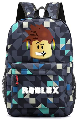 Mochila Roblx,Mochila Roblox Bolsa de ocio,Bolsa Impresa Casual