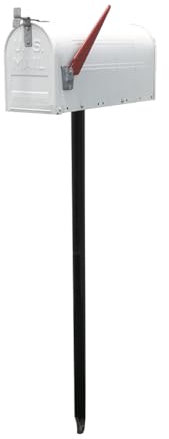 Orion91 BUZON DE Cartas Americano Antiguo METALICO Importado EE.UU - Blanco 16x48x125cm ;