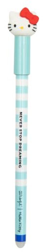 Mr. Wonderful - Penna cancellabile Bo-Bo Hello Kitty - Never stop dreaming - Penna con inchiostro blu - penna a sfera con design Hello Kitty