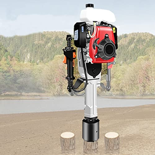 KJZQXYX Pilonneuse de poteaux à Essence, Moteur 4 Temps 68CC, Pelle de Trous Robuste pour clôture de Ferme