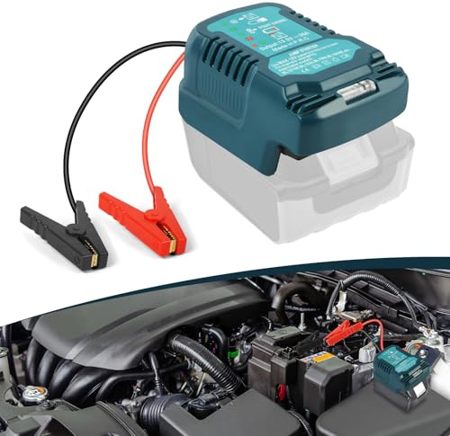 Flintronic Car Jump Starters Adapter Compatible with Makita 18V Battery, Car Battery Booster Jump Starter (Up to 3.5L Gas, 6.5L Diesel Engines), Automotive Booster Cables