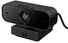 HP Webcam HD 1080p con puerto USB, color negro