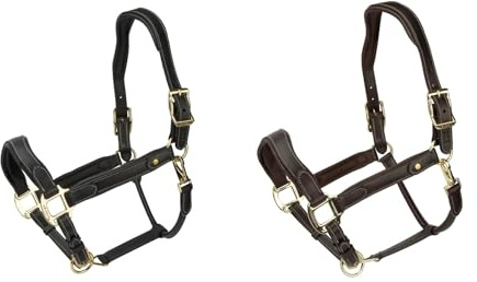Shires Velociti Lusso Lorca Leather Headcollar - Havana Cob