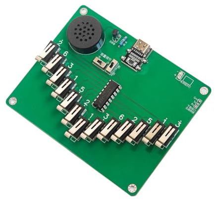 Bnnlqpsttg Pianoforte A Pollice Kalimba Elettronica a 13 , Scala Pentatonica, Strumenti Elettronici, Kit di Saldatura FAI DA TE