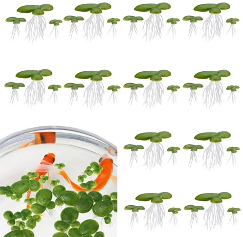 TENGWA Realista Plantas Acuario 36 Piezas Musgo Artificial Tamaño Pequeño Plantas Artificiales Apto para Peces Ideal para Estanques Peceras Acuarios Hogares y Oficinas