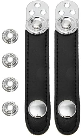 Yardwe Accesorio de Correa Fuelle para Acordeón Hebillas de Metal, Cuero Resistente y Sujetadores de Repuesto, Adecuado para Reemplazo y Mantenimiento