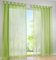 SIMPVALE 2 Stücks Voile Vorhänge zu Gürtelschlaufe transparent Vorhänge Fenster Balkon aus Tüll Breite 140cm, Polyester, Grün, Höhe 145cm