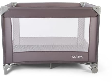 Red Kite Sleeptight Travel Cot - Grey