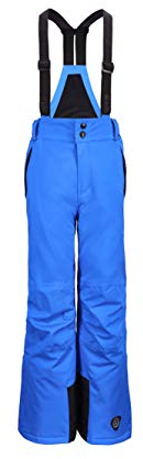 Killtec Jungen Skihose Funktionshose mit abzippbarem Latz, Schneefang und Kantenschutz Gauror Jr wasserdicht, atmungsaktiv 00838-neon Blue 164