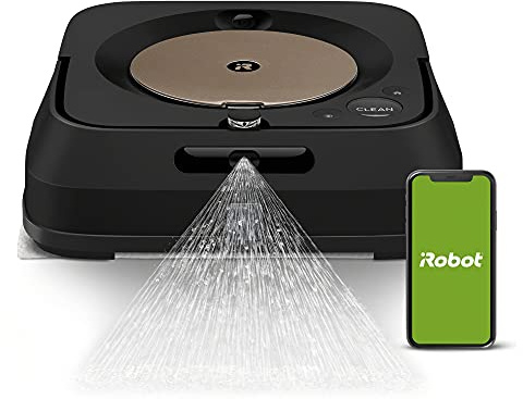iRobot Braava Jet m6 (6012) Ultimate Robot Mop- Wi-Fi Connected, Precision Jet Spray, Smart Mapping, Works with Alexa, Ideal for Multiple Rooms, Recharges and Resumes, Black