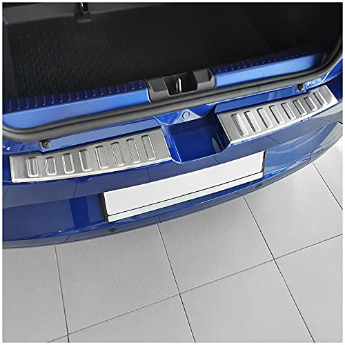 tuning-art L441 Edelstahl Ladekantenschutz passend für Dacia Sandero 3 2021-, Farbe:Silber