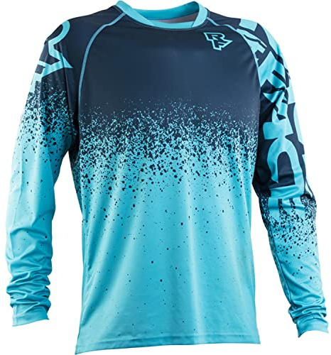 Dinint Uomo Magliette da Ciclismo da T-Shirt, Manica Lunga Top Abbigliamento Maglie da Ciclismo, Camicia Mountain Bike/MTB, Traspirante e Assorbente dal Sudore Maglia da Ciclismo
