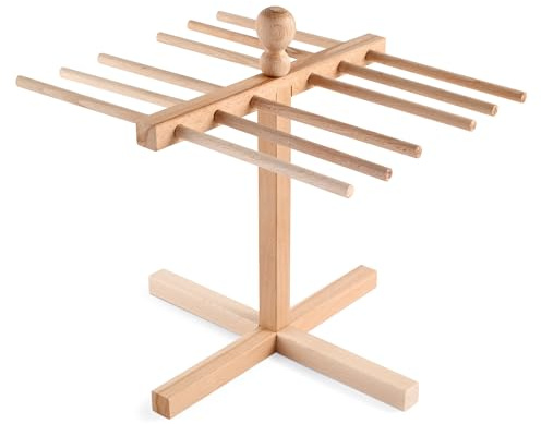 Imperia Stendipasta Classica. Stendi pasta fresca Made in Italy. Essicatore spaghetti, tagliolini, fettucine, sfoglia. Accessorio macchina per la pasta. Accessorio cucina in legno per pasta fresca