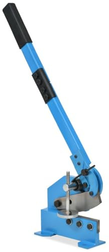 qohoio Hand Lever Shear 125 mm Blue-Manual Metal Shear Cutter,Heavy Duty Plate Flat Metal Steel Sheet Cutting Shears Snips Precise Cutting Car Body Engineering Forming Repair Tool