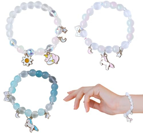 Bracelets licorne, bracelets pour enfants avec pendentifs, bracelets colorés pour enfants pour garçons et filles