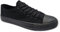 Women's Ladies Girls Canvas Low Top Lace Up Trainers Sneakers Pumps Plimsolls Size UK 3-8 (All Black, UK Footwear Size System, Adult, Women, Numeric, Medium, 5)