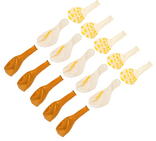 Gatuida 15 Stück Ananas-latexballon Himmelblaue Luftballons Wasserballon Tropische Ballongirlande Umwerben Große Luftballons Raketenballons Luftballons Aus Palmblättern Yellow Emulsion