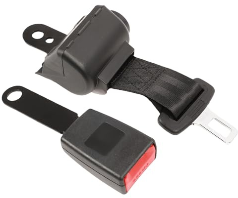 Goshyda Cintura di Sicurezza del Carrello Elevatore Universale, Cintura di Sicurezza Retrattile Regolabile 41 Pollici, Sostituzione per Veicoli di Giardinaggio Ingegneristica per