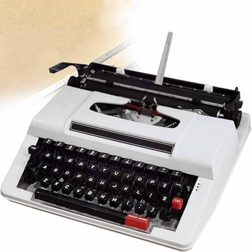 Dyqyym retro manuell skrivmaskin, normal användning vintage, passar skriv romaner i djungelns djup (A)