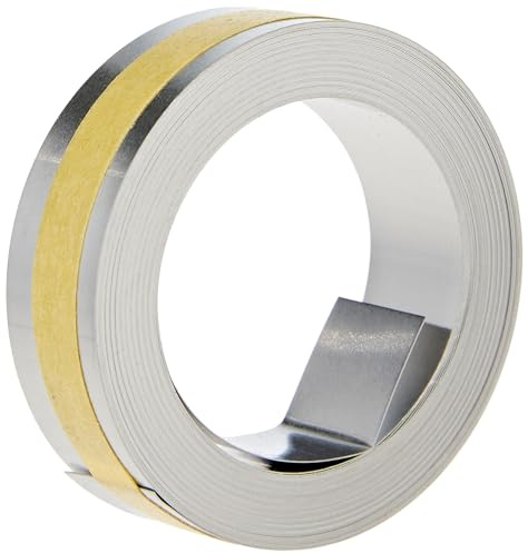 DYMO Non-Adhesive Stainless Steel Embossing Tape, 1/2-inch x 21-foot