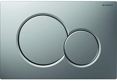 Geberit 115.770.46.5 Placca con 2 Pulsanti, Grigio