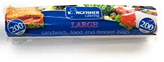 Kingfisher KC200FB Food Freezer Sandwich Bags Large Roll Of 200