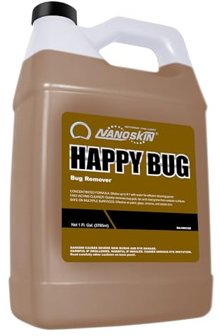 Nanoskin Bug Remover 1 Gallon – Exterior Cleaner & Degreaser for Bug Residue, Grime, Plastic, Metal, Chrome, Windows & Mirrors – Safe for Car Paint, Wax, Clear Coat, Trucks, Motorcycles & RVs