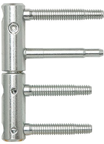 Türband 3-DIM 2-tlg. Bolzen 65 bzw.55mm,Tragkraft 120 kg,ø 20 mm,verzinkt silber